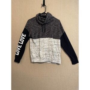 Flirtitude Active Sweatshirt Women's Small Black and Gray
